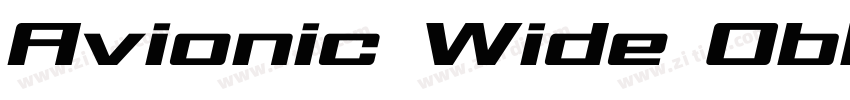 Avionic Wide Oblique字体转换 Avionic Wide Oblique字体转换